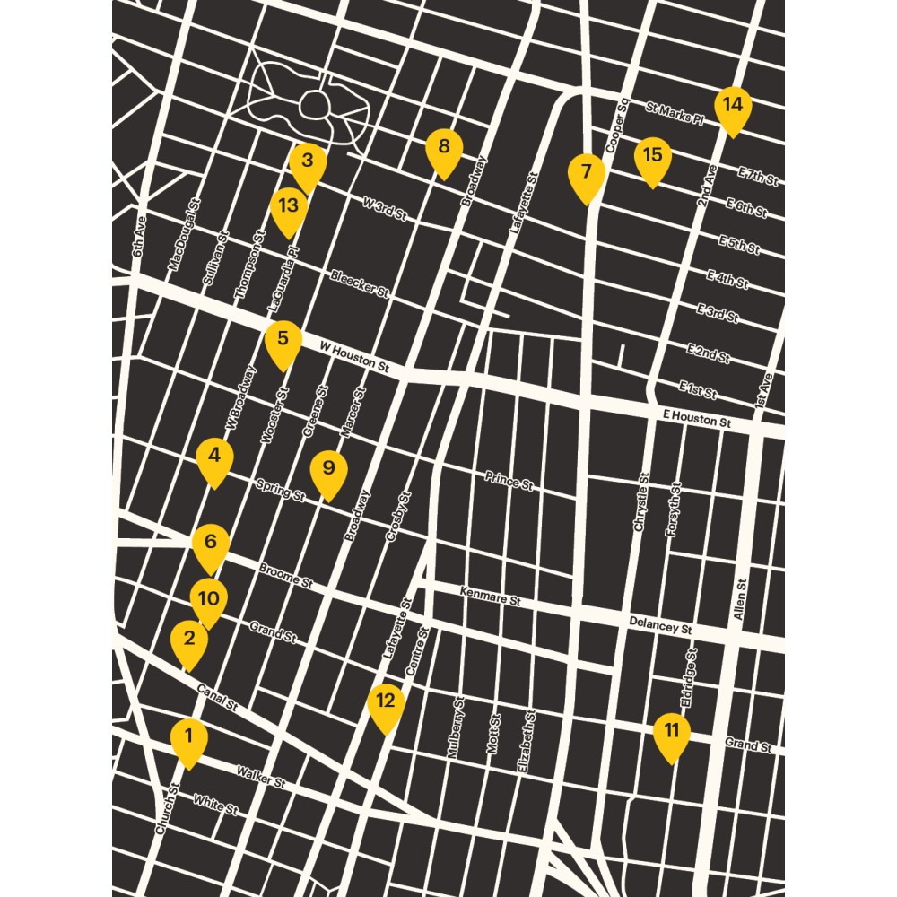 SAN Downtown Culture Walk map of participating venues