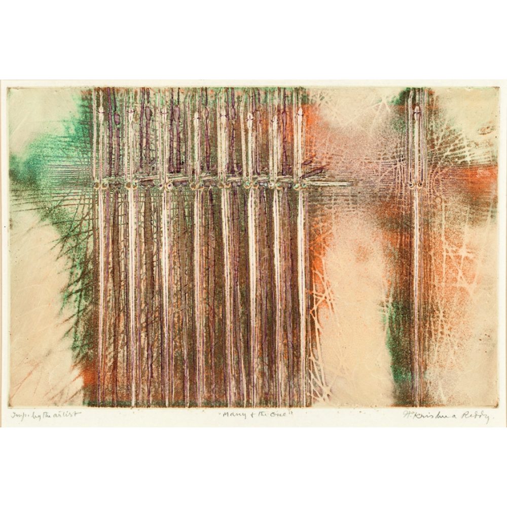 Abstract artwork with intersecting vertical and horizontal lines over a textured, earth-toned background. Alt-text generated by AI.