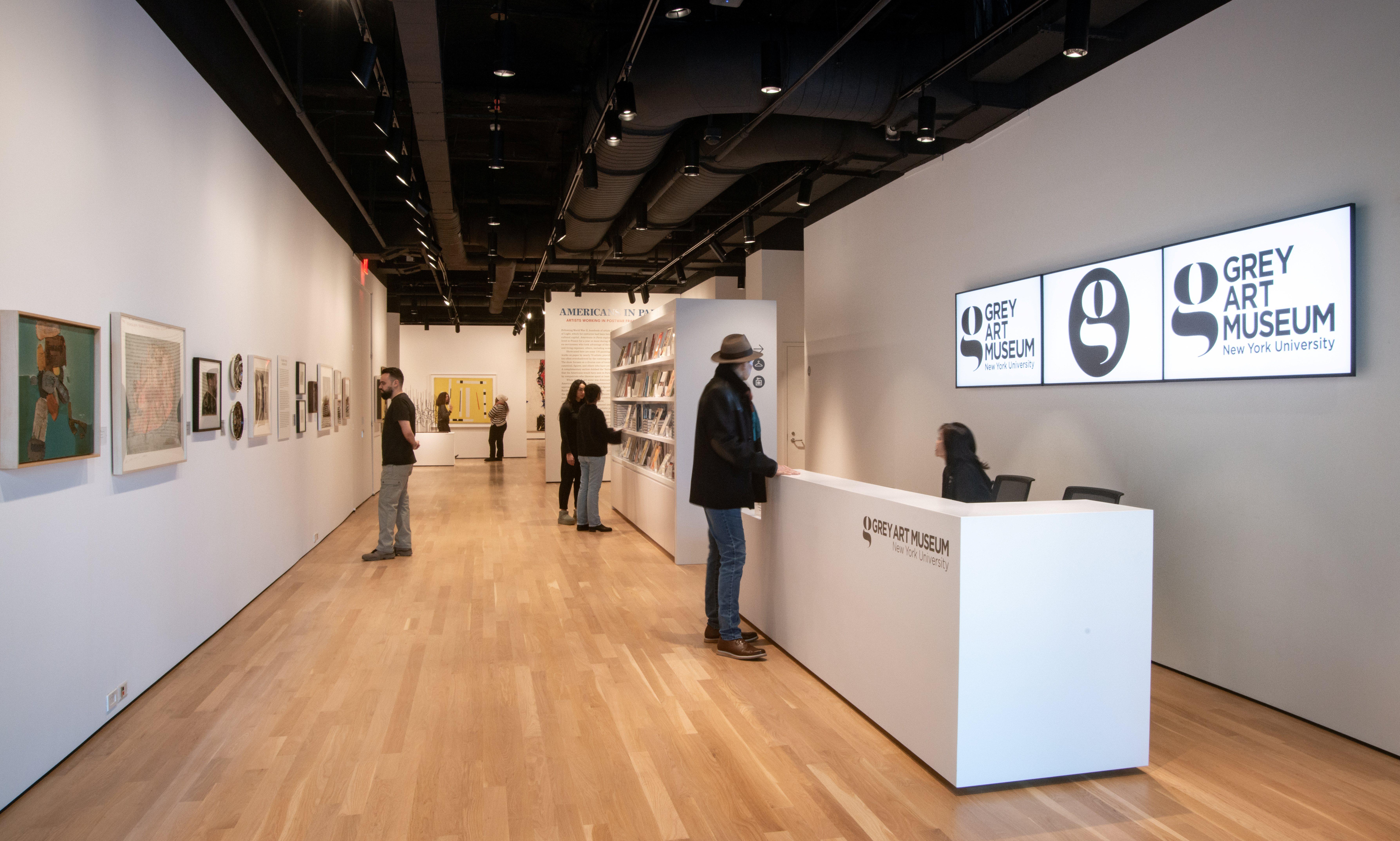 Interior shot of the Grey Art Museum